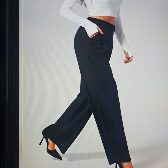 XSMALL (TALL)     HALARA WAFFLE WORK PANTS - Picture 3 of 8